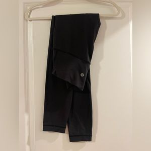 Lululemon Black Wunder Under 25” Leggings